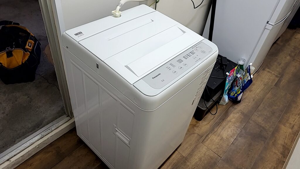 弥富市パナソニック洗濯機給水止まらず水もれ修理